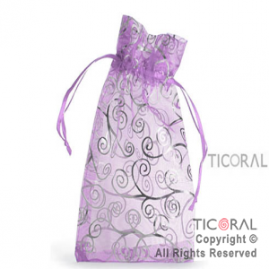 BOLSA ORGANZA LILA 13X20 ARABESCO HS3967-4 x 1